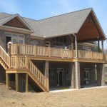 New home with custom porch designed by custom home builders Hedrick Creative Building, LLC in Lexington, NC